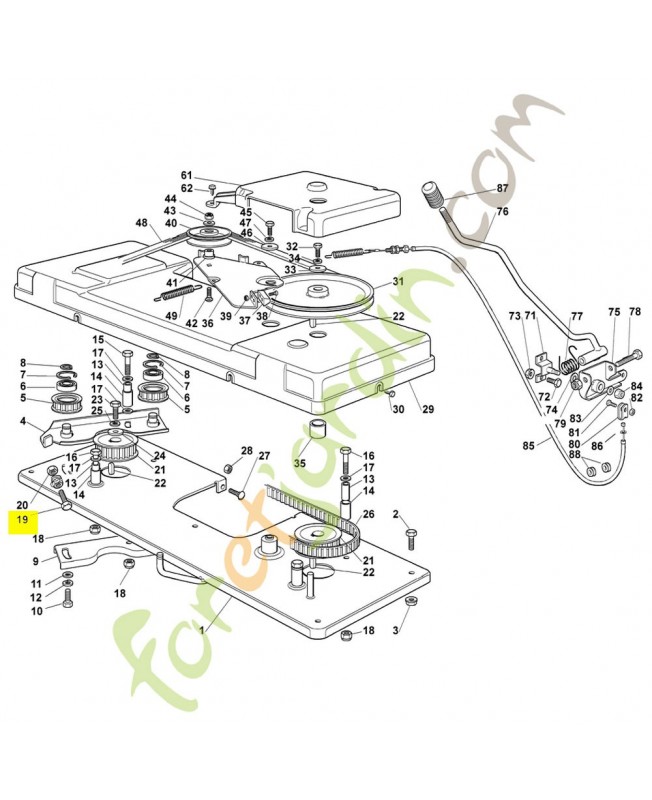 Vis à six pans m8x60-8.8 9008-319-1970. Pièce détachée Stihl / Vicking