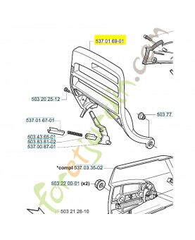 Protecteur 537016901. Pièce de rechange Husqvarna