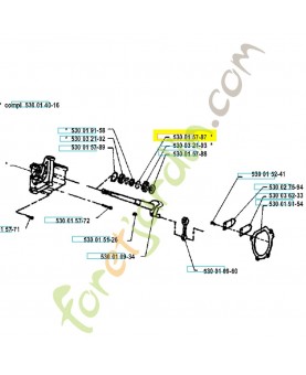 Circlips 530015787. Pièce de rechange Husqvarna