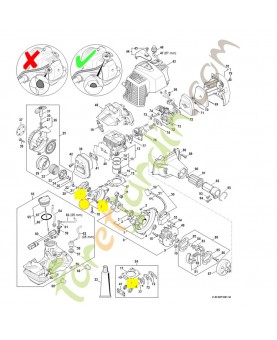 Demi-carter de vilebrequin 4149-020-2903. Pièce détachée Stihl / Vicking