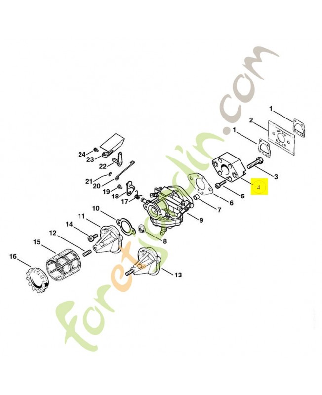Bride intermédiaire 1108-120-2300. Pièce de rechange Sithl / Vicking