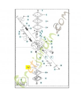 Membrane de pompe 537380201. Pièce de rechange Husqvarna