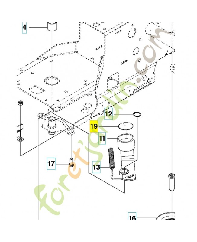 Joint 535485001. Pièce de rechange Husqvarna