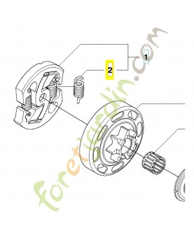 RESSORT D´EMBRAYAGE 574718801. Pièce de rechange Husqvarna