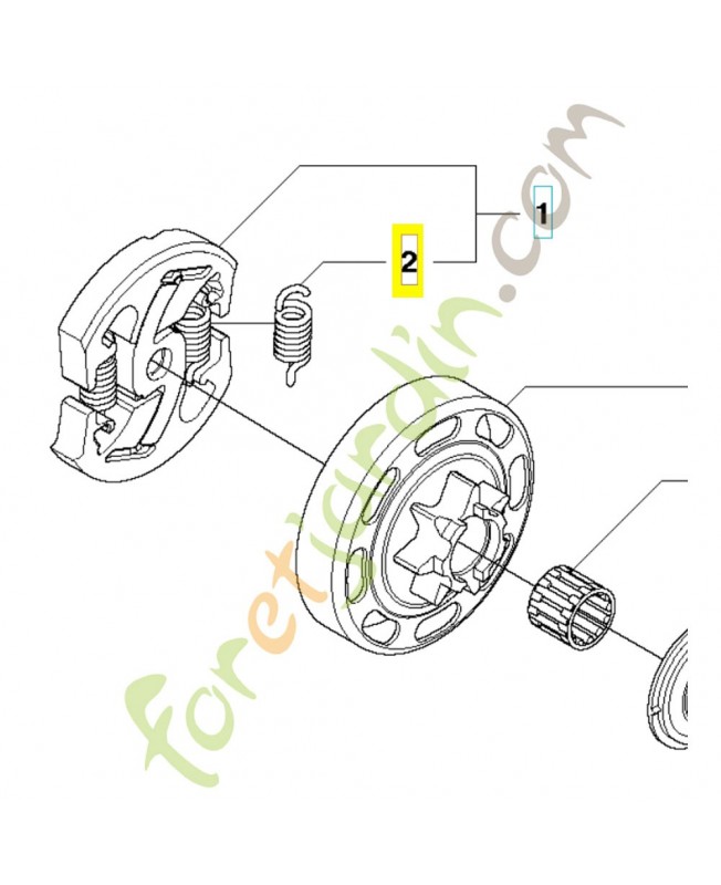 RESSORT D´EMBRAYAGE 574718801. Pièce de rechange Husqvarna