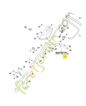 Autocollant 6364-967-4410. Pièce détachée Stihl / Vicking
