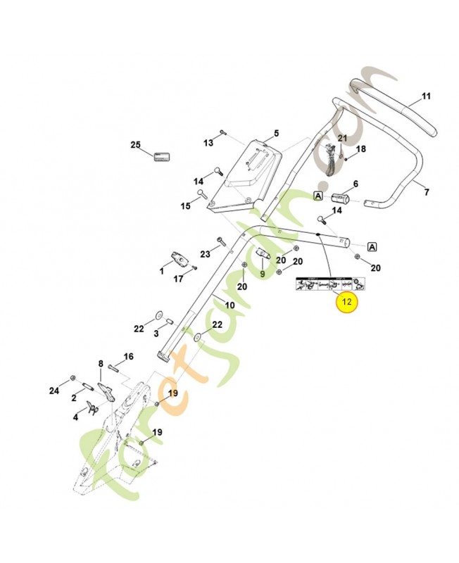 Autocollant 6364-967-4410. Pièce détachée Stihl / Vicking