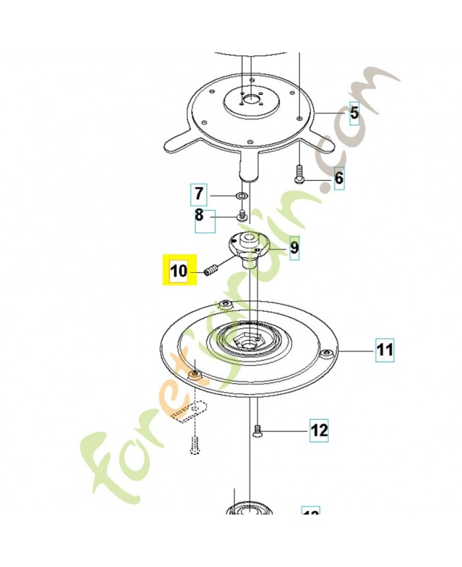 Vis 728828501. Pièce de rechange Husqvarna