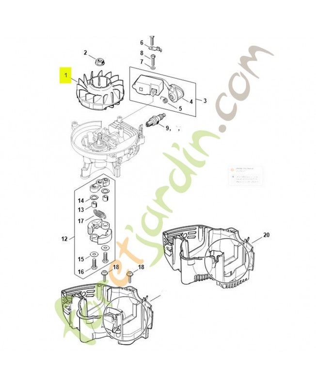 Rotor 4237-400-1202 - Pièce de détachée Sithl / Vicking