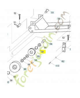 Piece d'espacement 531005198. Pièce de rechange Husqvarna