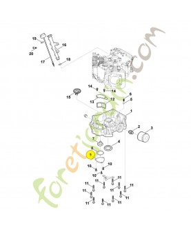Recouvrement 0004-028-2902. Pièce détachée Stihl / Vicking