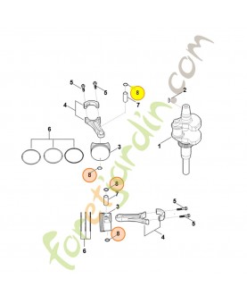 Circlip 0004-034-0102. Pièce détachée Stihl / Vicking