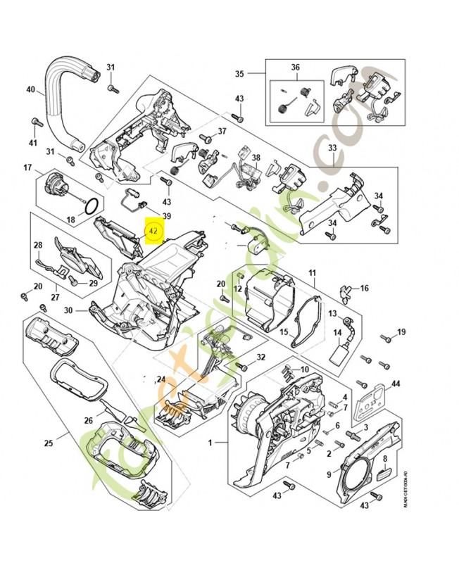 Tamis à air MA01-606-2000. Pièce détachée Stihl / Vicking