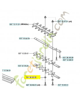 Rondelle 501360205. Pièce de rechange Husqvarna