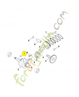 Clavette demi-lune 0004-036-8601. Pièce détachée Stihl / Vicking