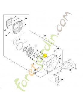Ressort de rappel 0004-195-1601. Pièce détachée Stihl / Vicking