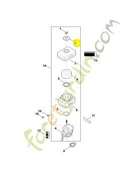 Rondelle filtrante 0004-124-1200. Pièce détachée Stihl / Vicking