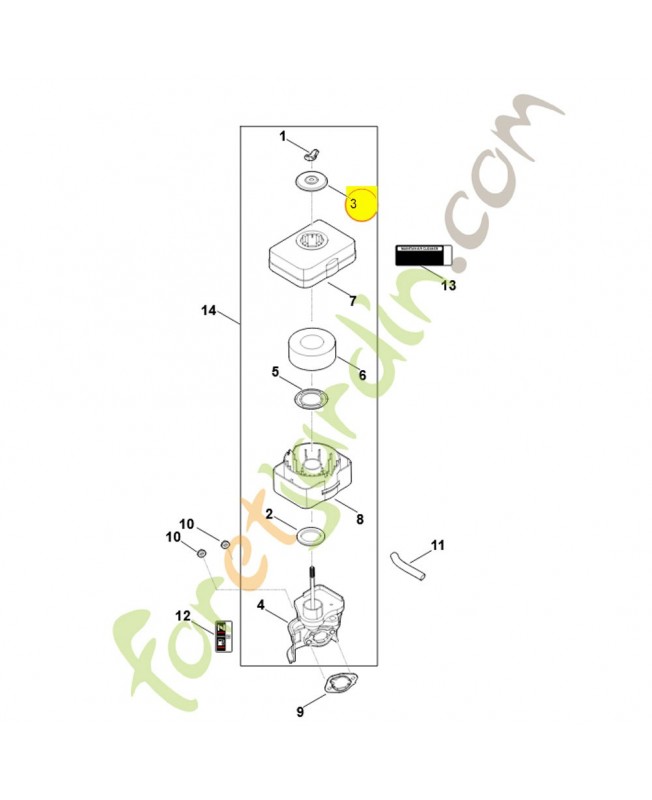 Rondelle filtrante 0004-124-1200. Pièce détachée Stihl / Vicking Rondelle filtrante 0004-124-1200. Pièce détachée Stihl / Vicking