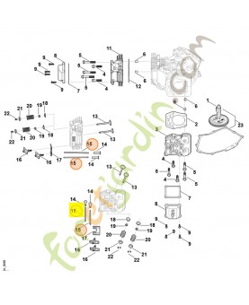 Poussoir de culbuteur 0004-038-2604. Pièce détachée Stihl / Vicking