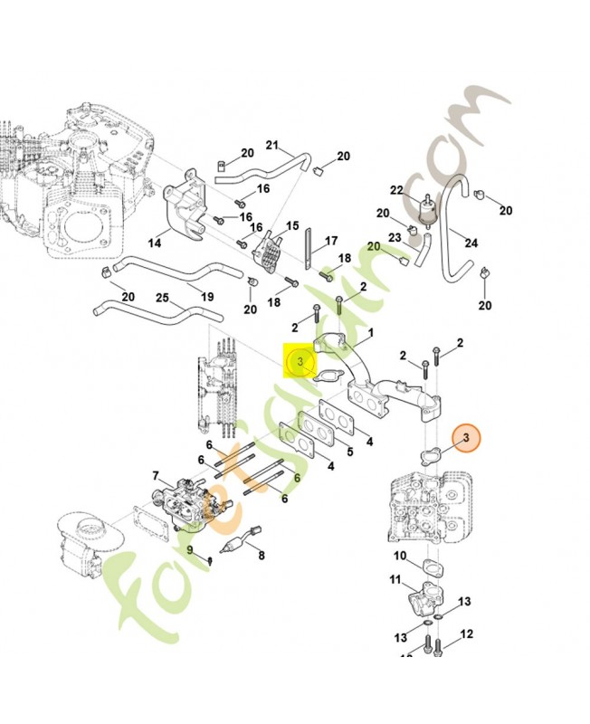 Joint 0004-129-0925. Pièce détachée Stihl / Vicking Joint 0004-129-0925. Pièce détachée Stihl / Vicking