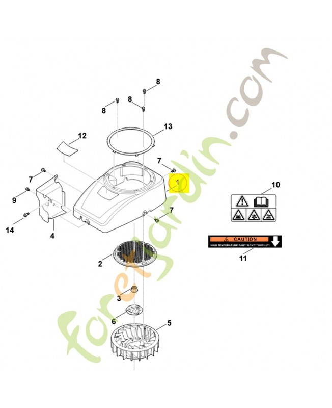 Recouvrement 0004-080-0402. Pièce détachée Stihl / Vicking Recouvrement 0004-080-0402. Pièce détachée Stihl / Vicking