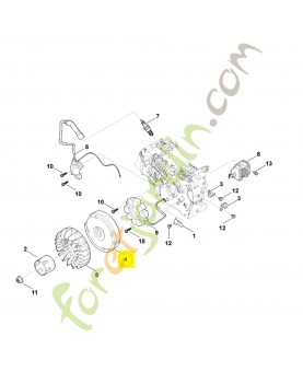 Rotor 0004-400-1202. Pièce détachée Stihl / Vicking