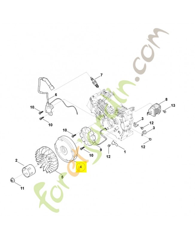 Rotor 0004-400-1202. Pièce détachée Stihl / Vicking Rotor 0004-400-1202. Pièce détachée Stihl / Vicking