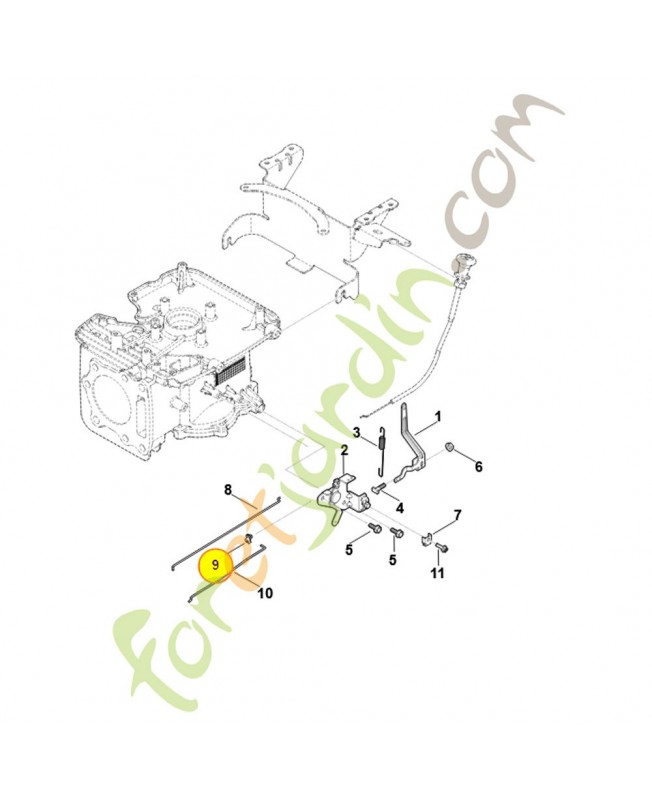 Pièce de fixation 0004-182-8400. Pièce détachée Stihl / Vicking Pièce de fixation 0004-182-8400. Pièce détachée Stihl / Vicking