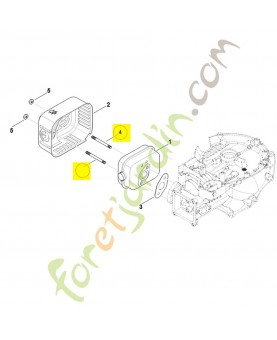 Goujon fileté 0004-953-6605. Pièce détachée Stihl / Vicking