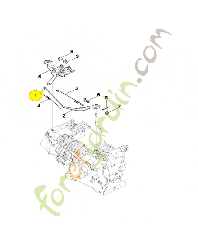 Levier de commande de régulateur 0004-104-0504. Pièce détachée Stihl / Vicking Levier de commande de régulateur 0004-104-0504. Pièce détachée Stihl / Vicking
