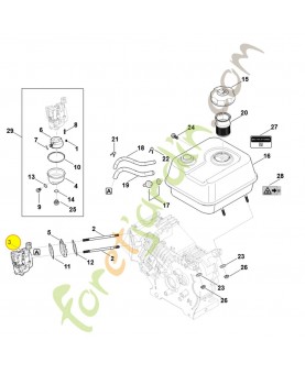 Carburateur 0004-120-0602. Pièce détachée Stihl / Vicking