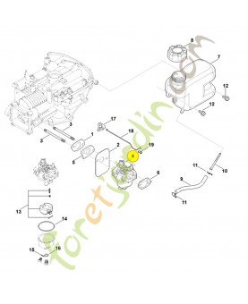 Carburateur 0004-120-0606. Pièce détachée Stihl / Vicking