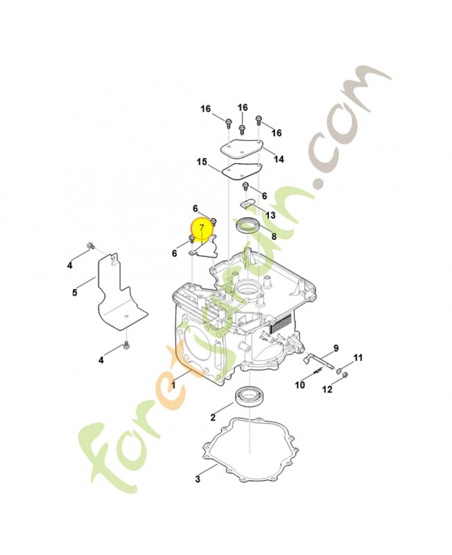 Déflecteur en tôle 0004-028-7301. Pièce détachée Stihl / Vicking Déflecteur en tôle 0004-028-7301. Pièce détachée Stihl / Vicking