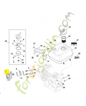 Carburateur 0004-120-0608. Pièce détachée Stihl / Vicking