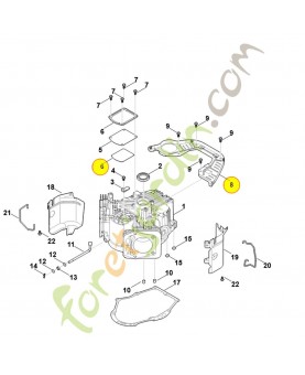 Recouvrement 0004-021-1705. Pièce détachée Stihl / Vicking