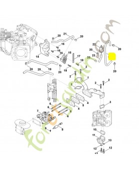 Tuyau 390 mm 0004-358-0809. Pièce détachée Stihl / Vicking