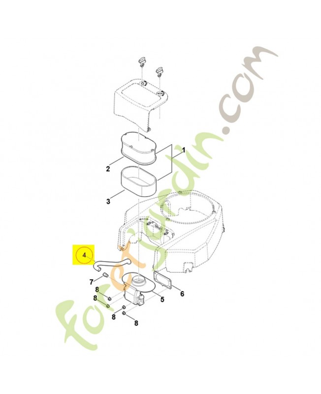 Tuyau 0004-122-4003. Pièce détachée Stihl / Vicking Tuyau 0004-122-4003. Pièce détachée Stihl / Vicking