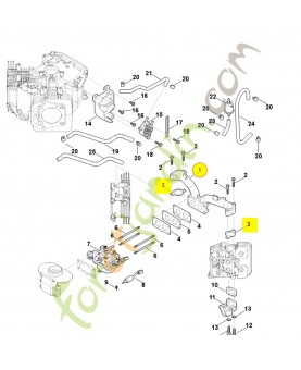 Raccord coudé 0004-120-1200. Pièce détachée Stihl / Vicking