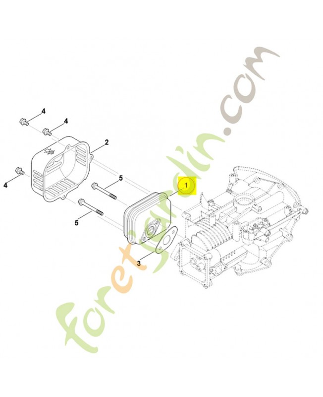 Silencieux 0004-140-0603. Pièce détachée Stihl / Vicking Silencieux 0004-140-0603. Pièce détachée Stihl / Vicking
