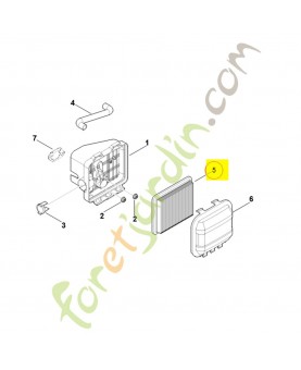 Filtre 0004-124-2802. Pièce détachée Stihl / Vicking