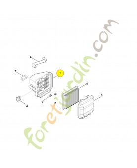 Boîtier de filtre 0004-124-3502. Pièce détachée Stihl / Vicking