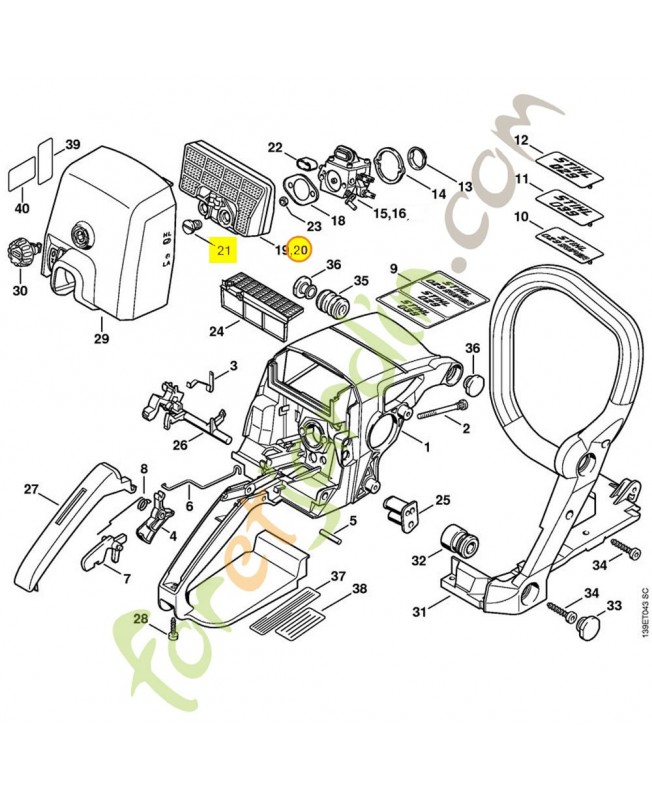 Filtre a air 1127-120-1611. Pièce de rechange Sithl  Filtre a air 1127-120-1611. Pièce de rechange Sithl