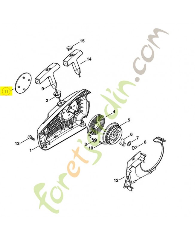 Plaque matricule ms 192t 1137-967-1500. Pièce de rechange Sithl / Vicking