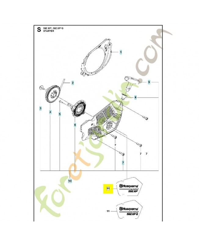 autocollant 599333504 husqvarna