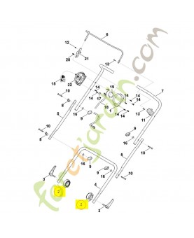 Segment à crans 6291-708-6200. Pièce détachée Stihl / Vicking
