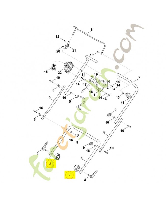 Segment à crans 6291-708-6200. Pièce détachée Stihl / Vicking