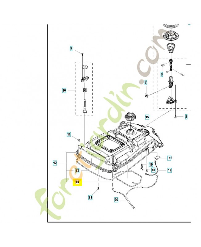 BANDE D ÉTANCHÉITÉ 574874708. Pièce détachée Husqvarna