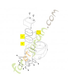 Filtre à air 0004-140-4405. Pièce détachée Stihl / Vicking