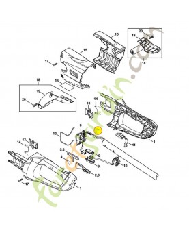 Faisceau de cables 4859-440-3021. Pièce de rechange Sithl / Vicking