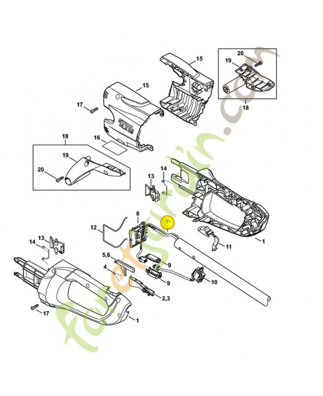 Faisceau de cables 4859-440-3021. Pièce de rechange Sithl / Vicking